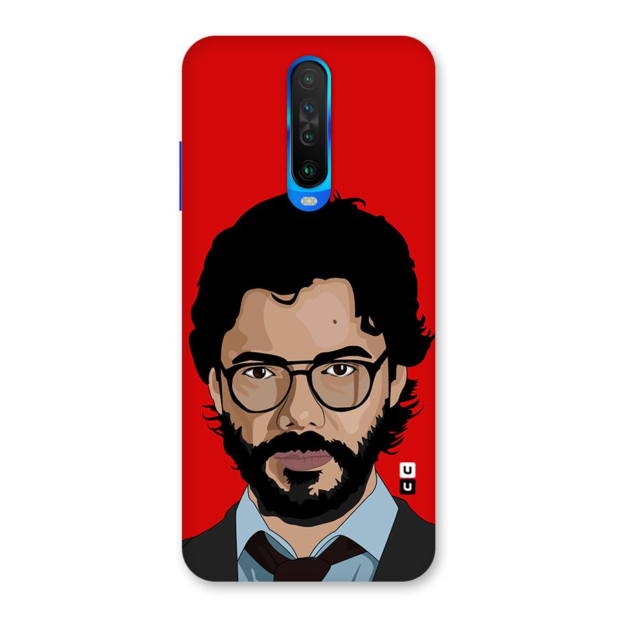 The Professor Illustration Art Back Case for Poco X2