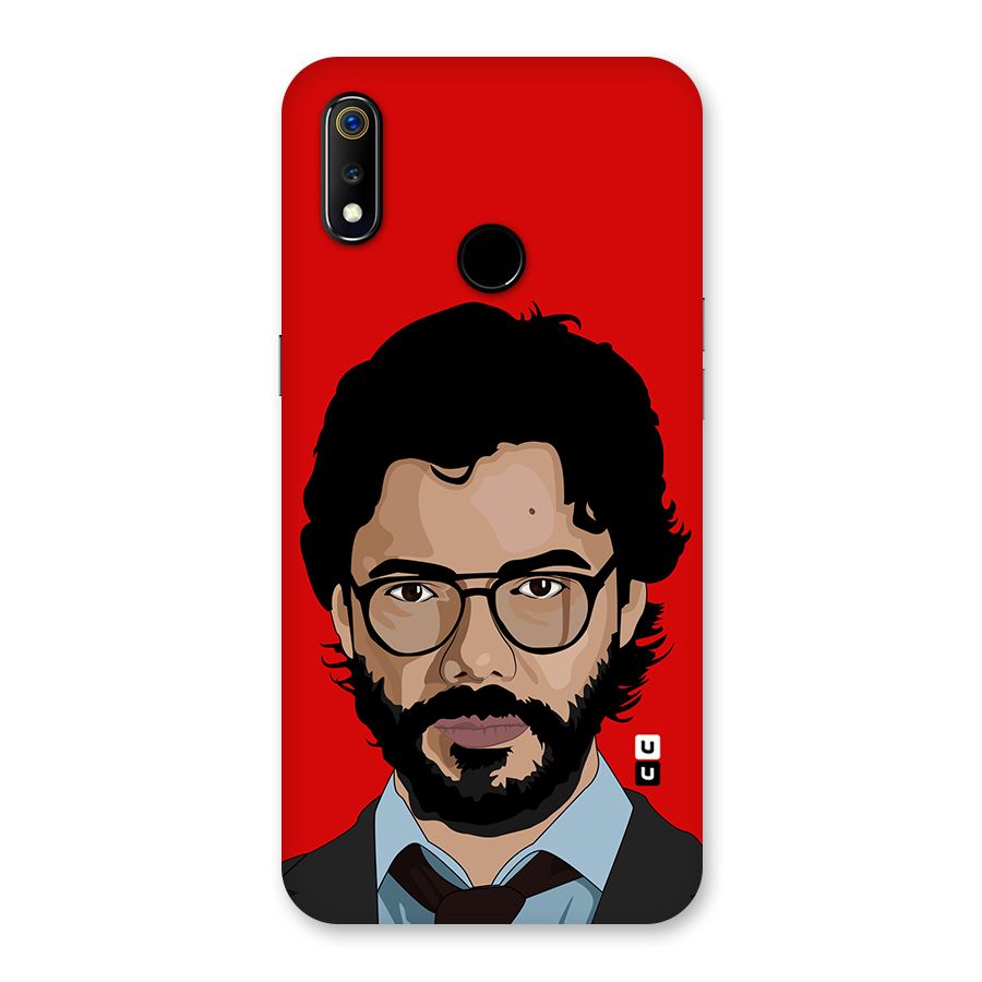 The Professor Illustration Art Back Case for Realme 3