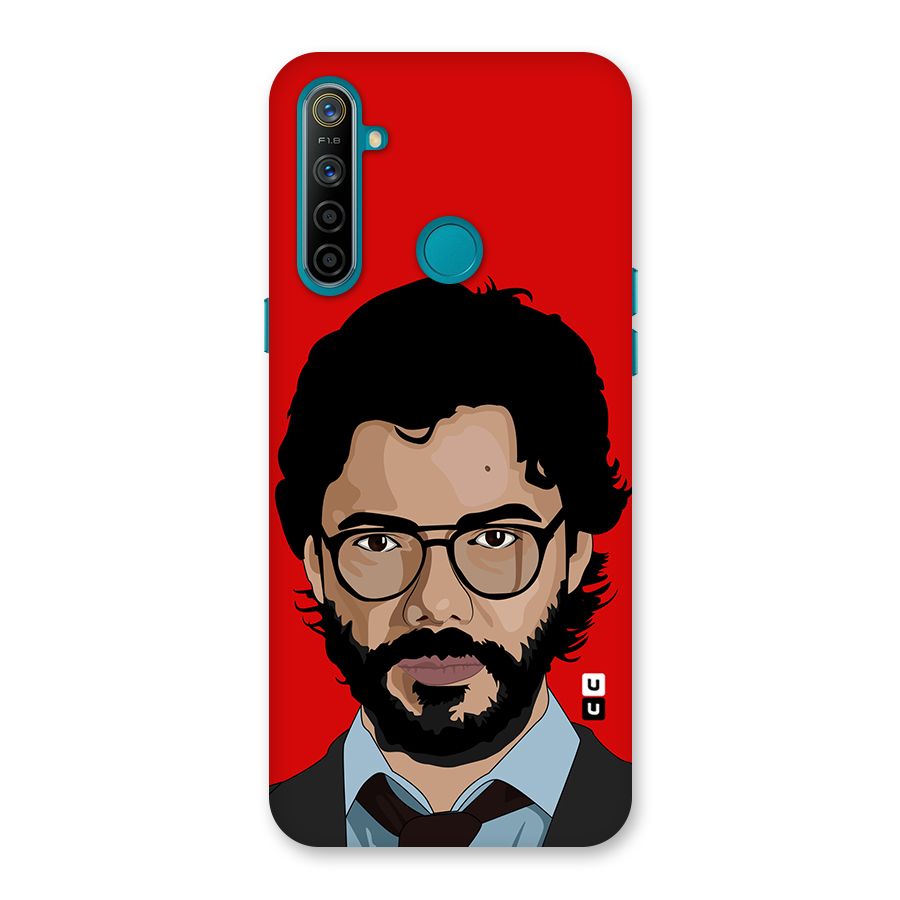 The Professor Illustration Art Back Case for Realme 5i