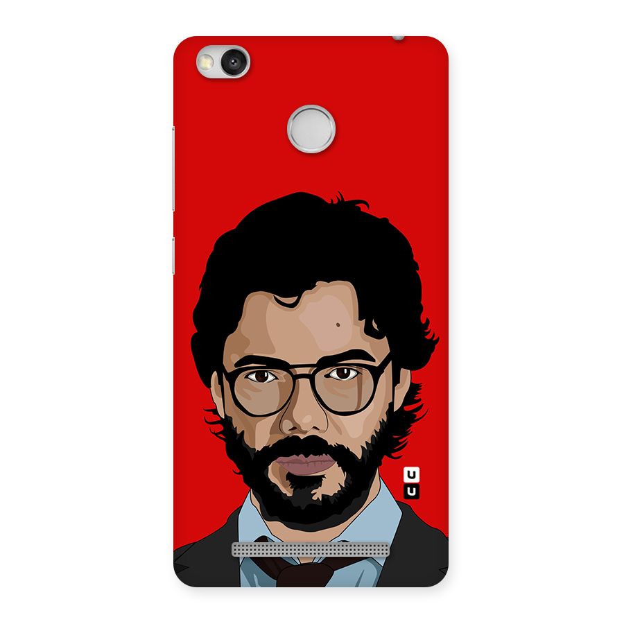 The Professor Illustration Art Back Case for Redmi 3S Prime