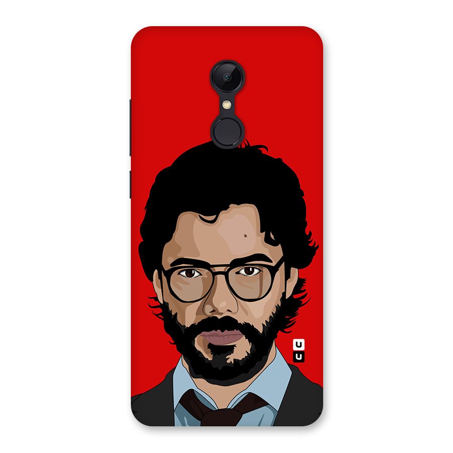 The Professor Illustration Art Back Case for Redmi 5