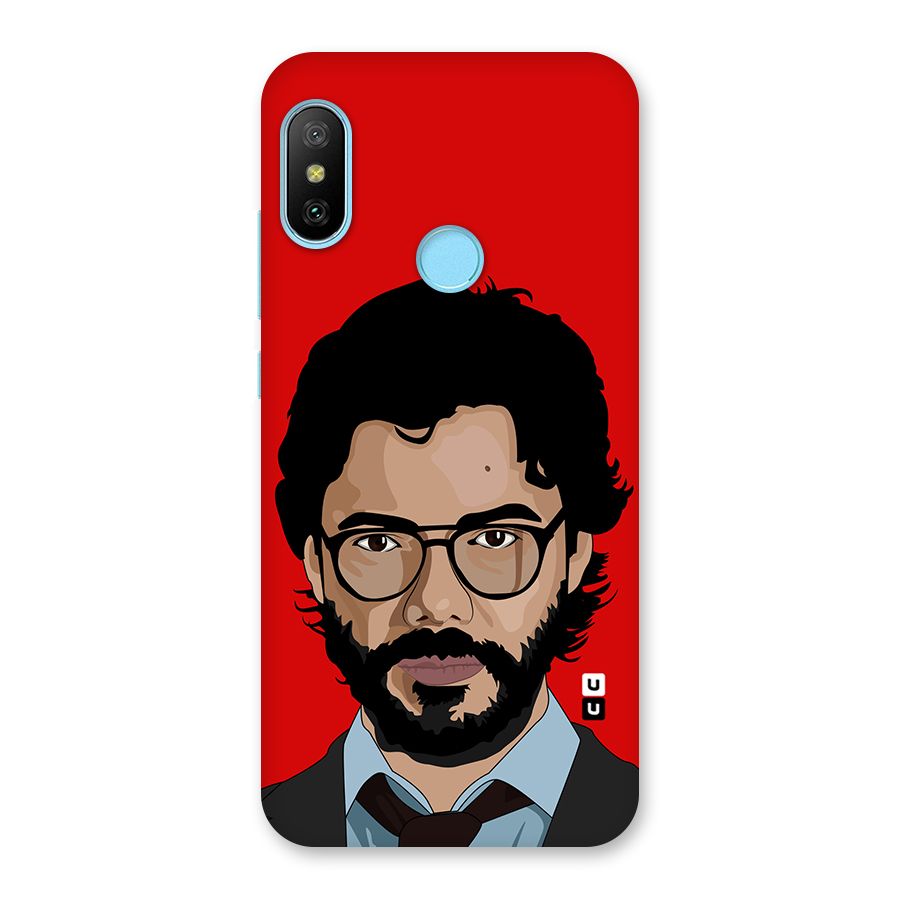 The Professor Illustration Art Back Case for Redmi 6 Pro