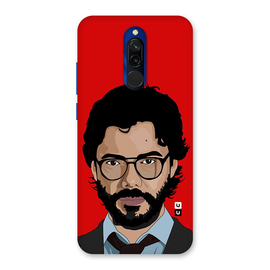 The Professor Illustration Art Back Case for Redmi 8