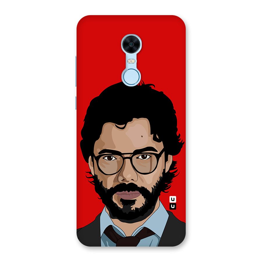 The Professor Illustration Art Back Case for Redmi Note 5