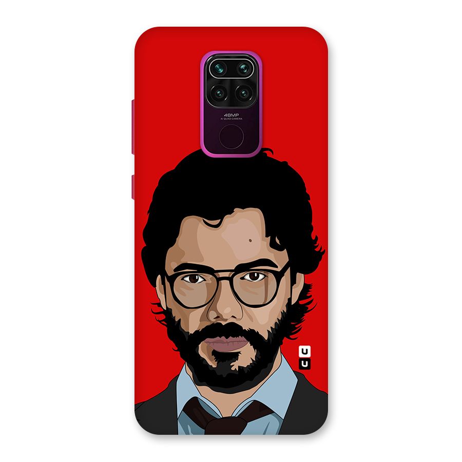 The Professor Illustration Art Back Case for Redmi Note 9