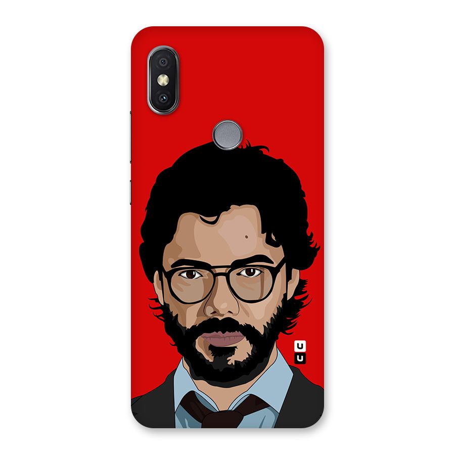 The Professor Illustration Art Back Case for Redmi Y2