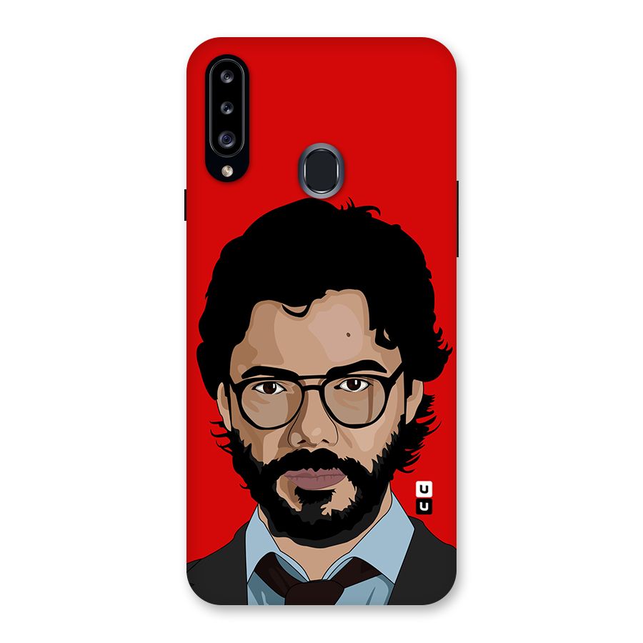 The Professor Illustration Art Back Case for Samsung Galaxy A20s