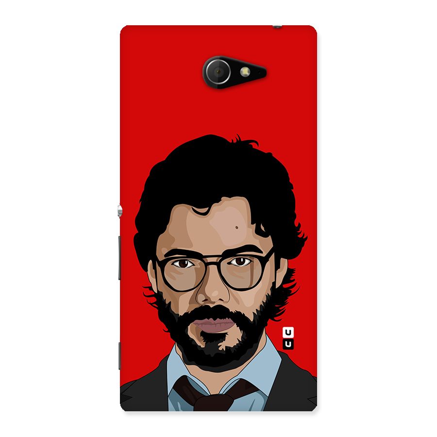 The Professor Illustration Art Back Case for Sony Xperia M2