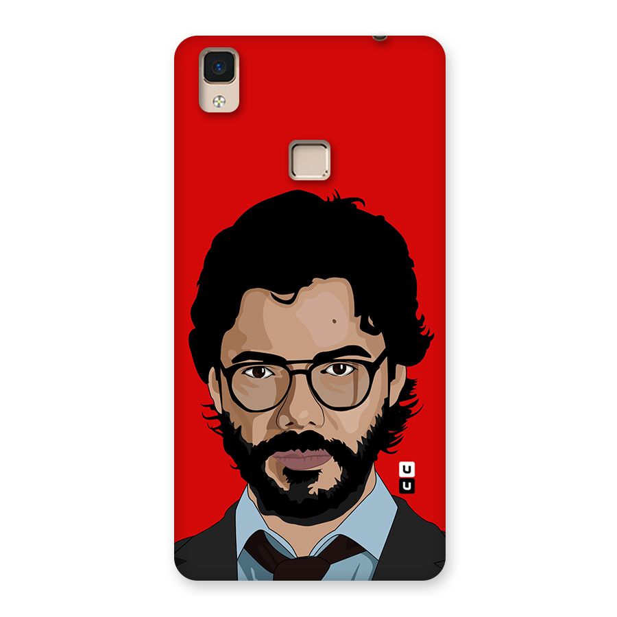 The Professor Illustration Art Back Case for V3 Max