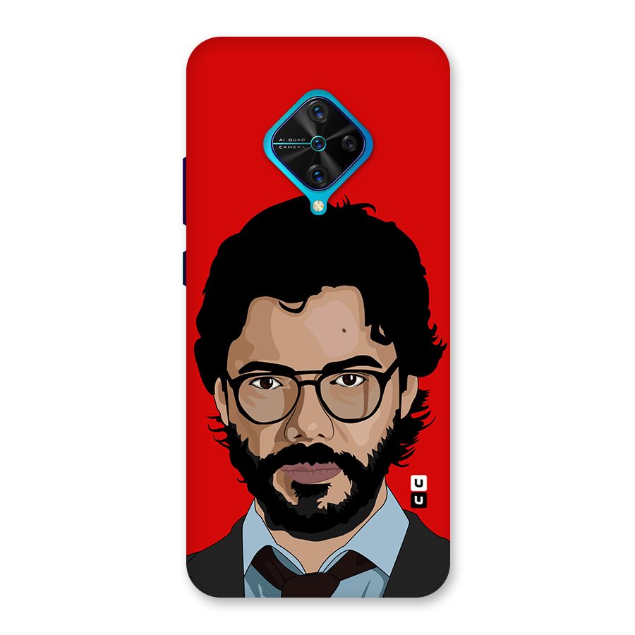 The Professor Illustration Art Back Case for Vivo S1 Pro