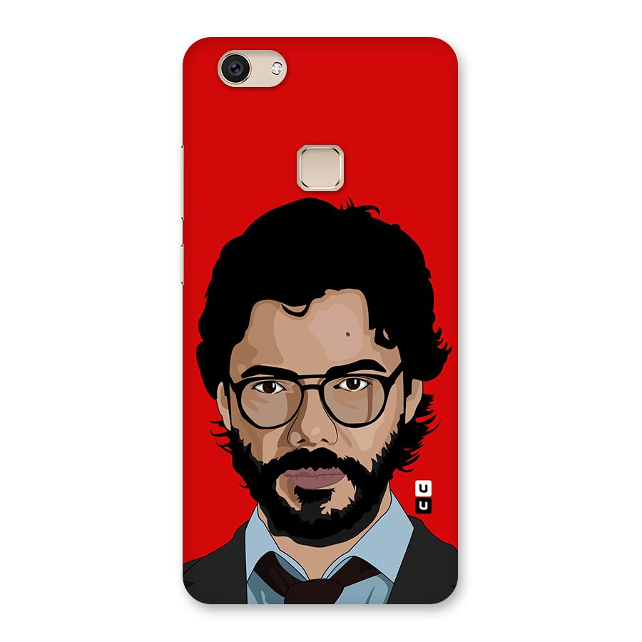 The Professor Illustration Art Back Case for Vivo V7