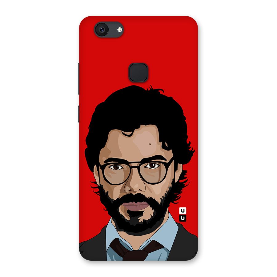 The Professor Illustration Art Back Case for Vivo V7 Plus