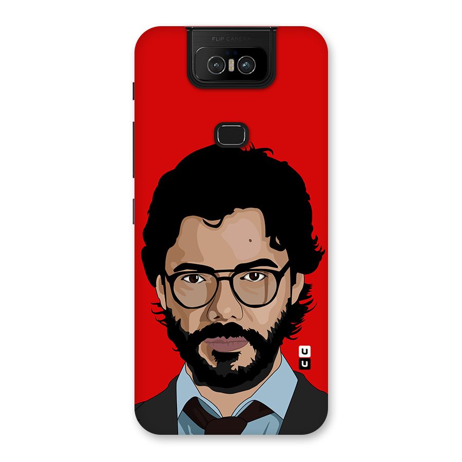 The Professor Illustration Art Back Case for Zenfone 6z