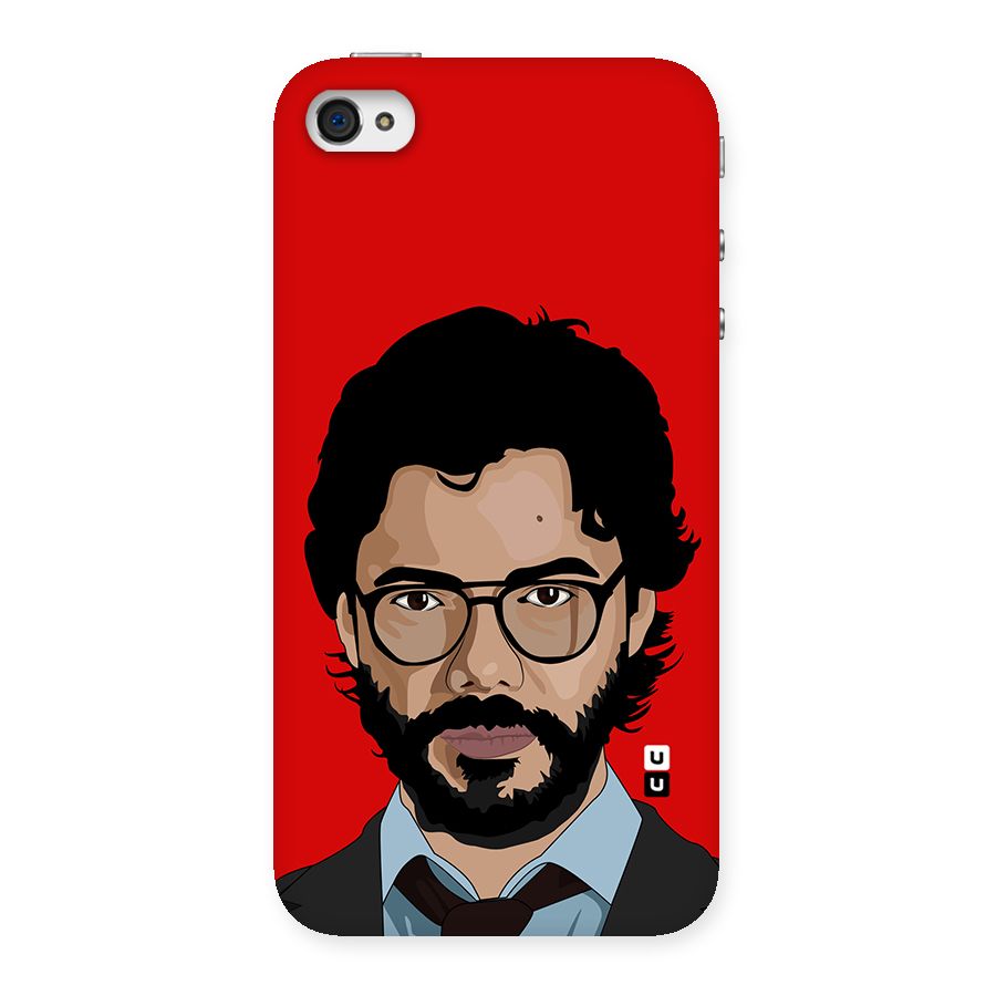The Professor Illustration Art Back Case for iPhone 4 4s
