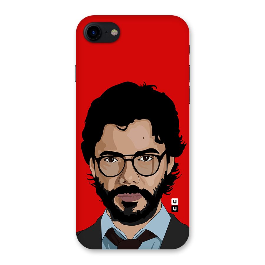 The Professor Illustration Art Back Case for iPhone SE 2020