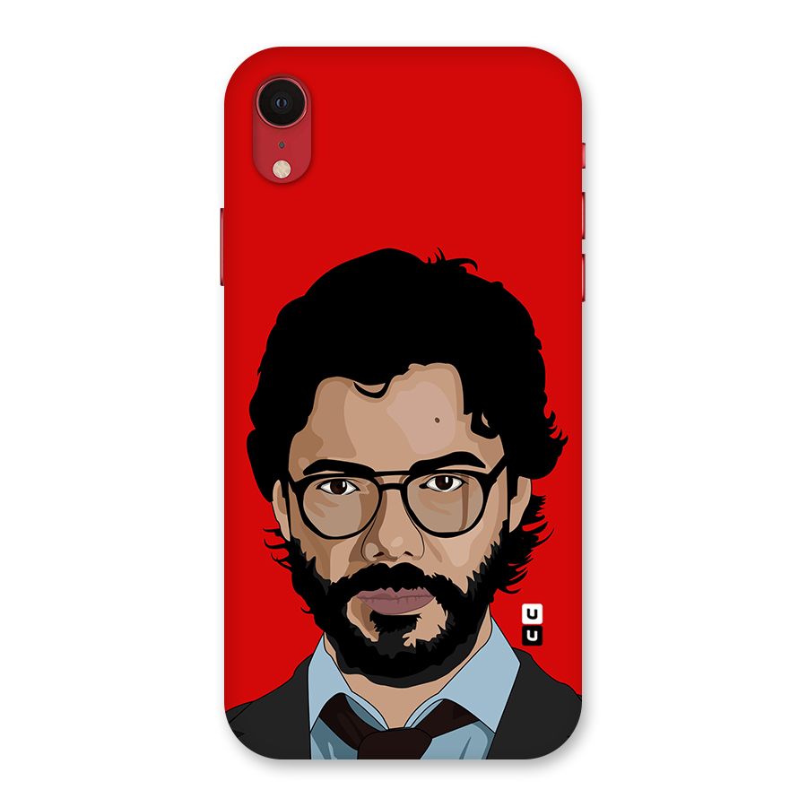 The Professor Illustration Art Back Case for iPhone XR