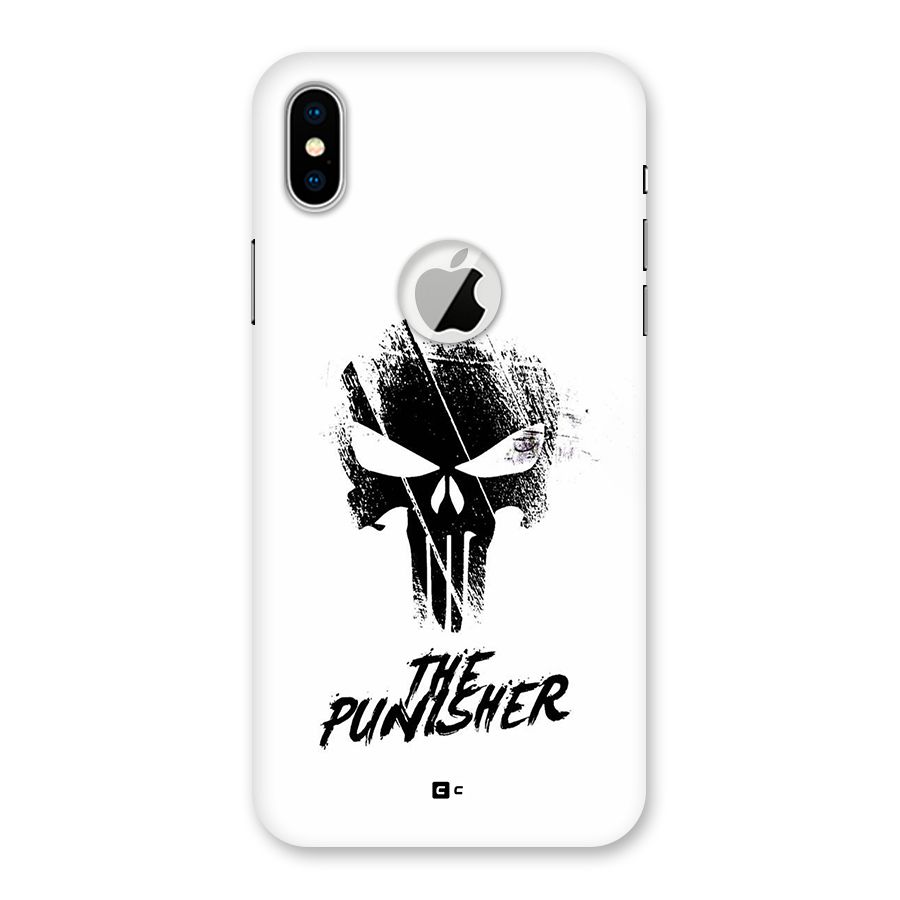 The Punisher Back Case for iPhone XS Logo Cut
