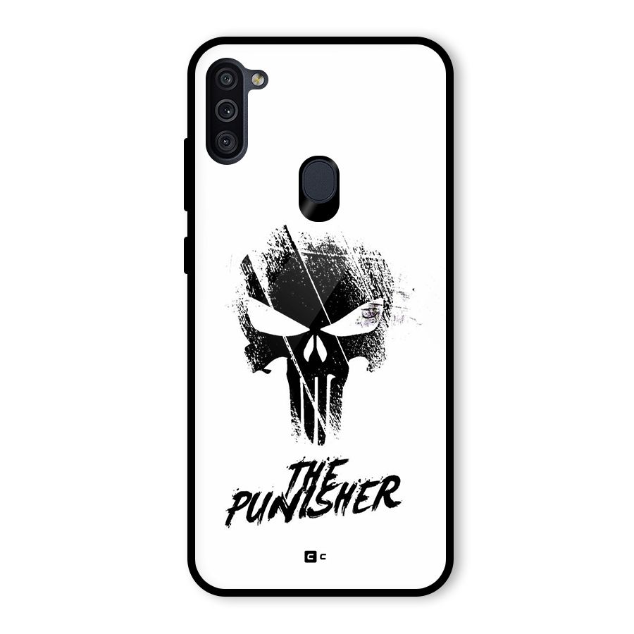 The Punisher Glass Back Case for Galaxy M11