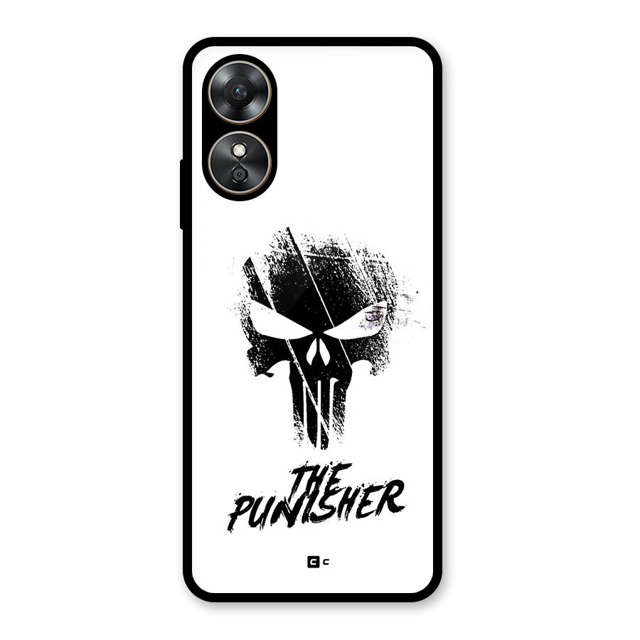 The Punisher Glass Back Case for Oppo A17