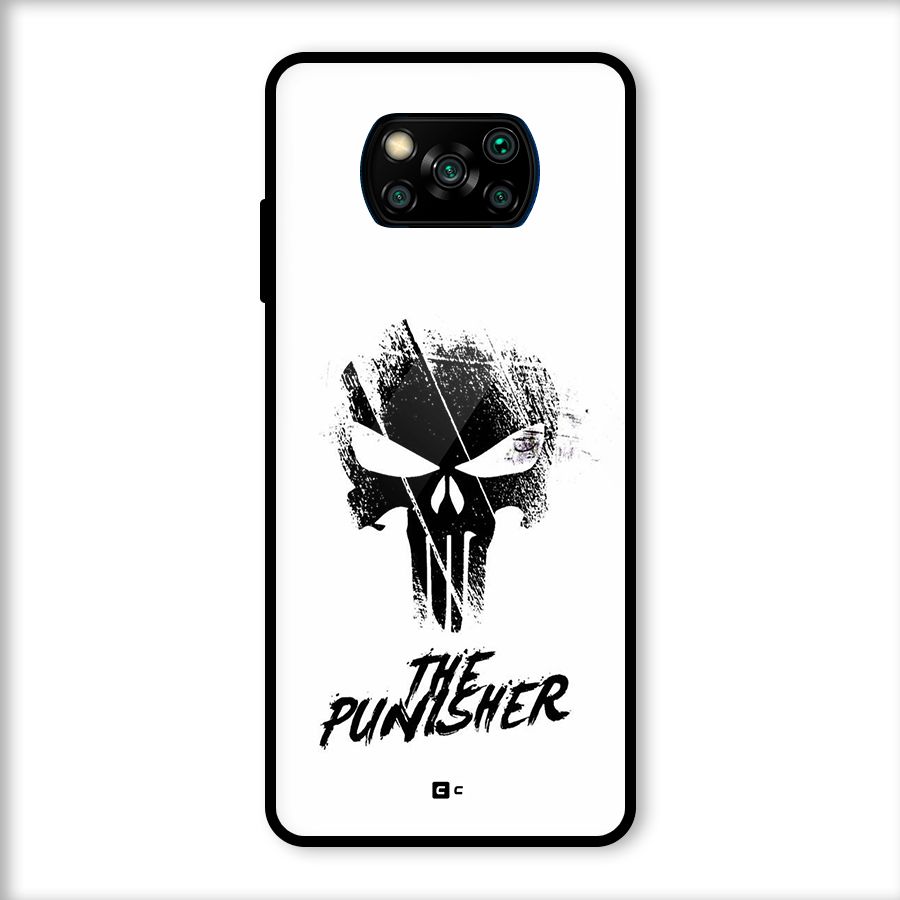 The Punisher Glass Back Case for Poco X3