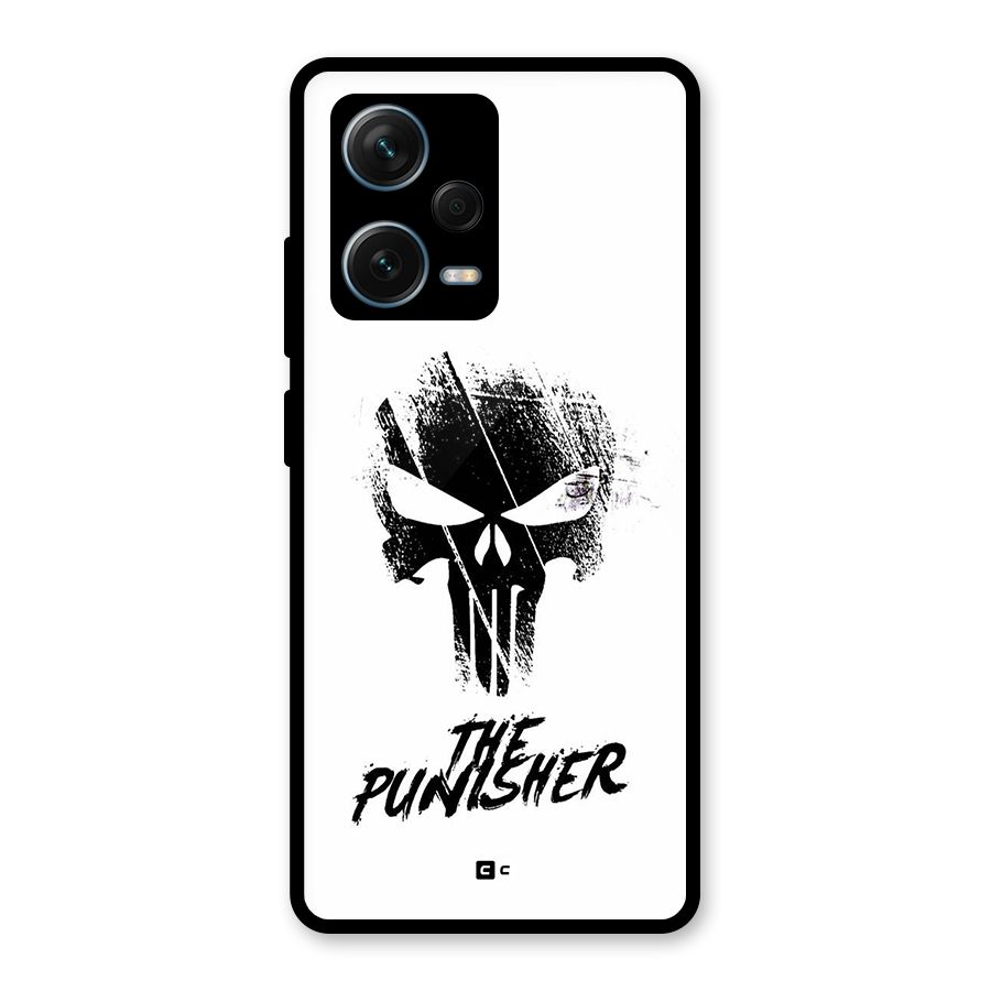 The Punisher Glass Back Case for Redmi Note 12 Pro Plus 5G