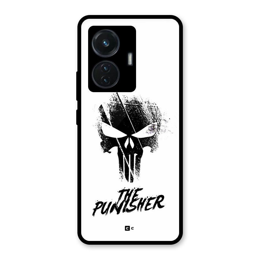 The Punisher Glass Back Case for Vivo T1 44W
