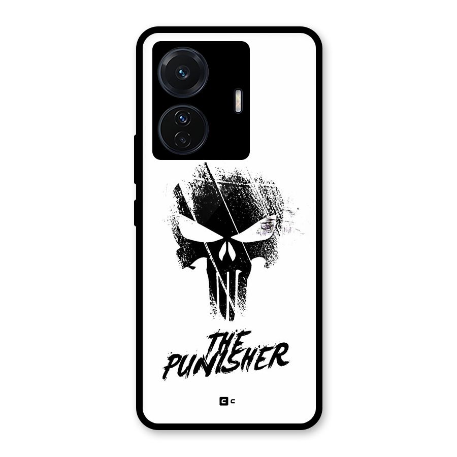 The Punisher Glass Back Case for Vivo T1 Pro