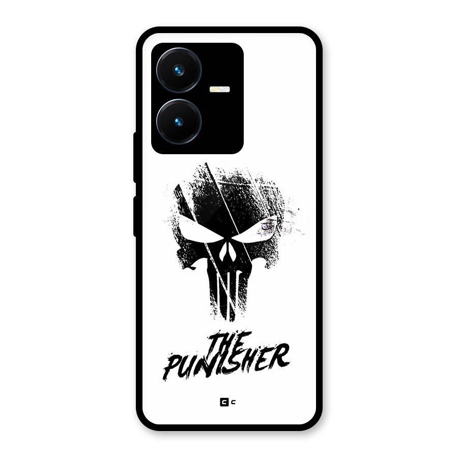 The Punisher Glass Back Case for Vivo Y22s