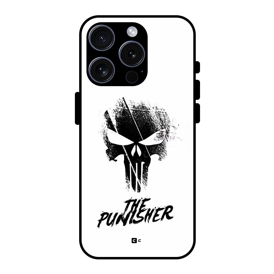 The Punisher Glass Back Case for iPhone 15 Pro