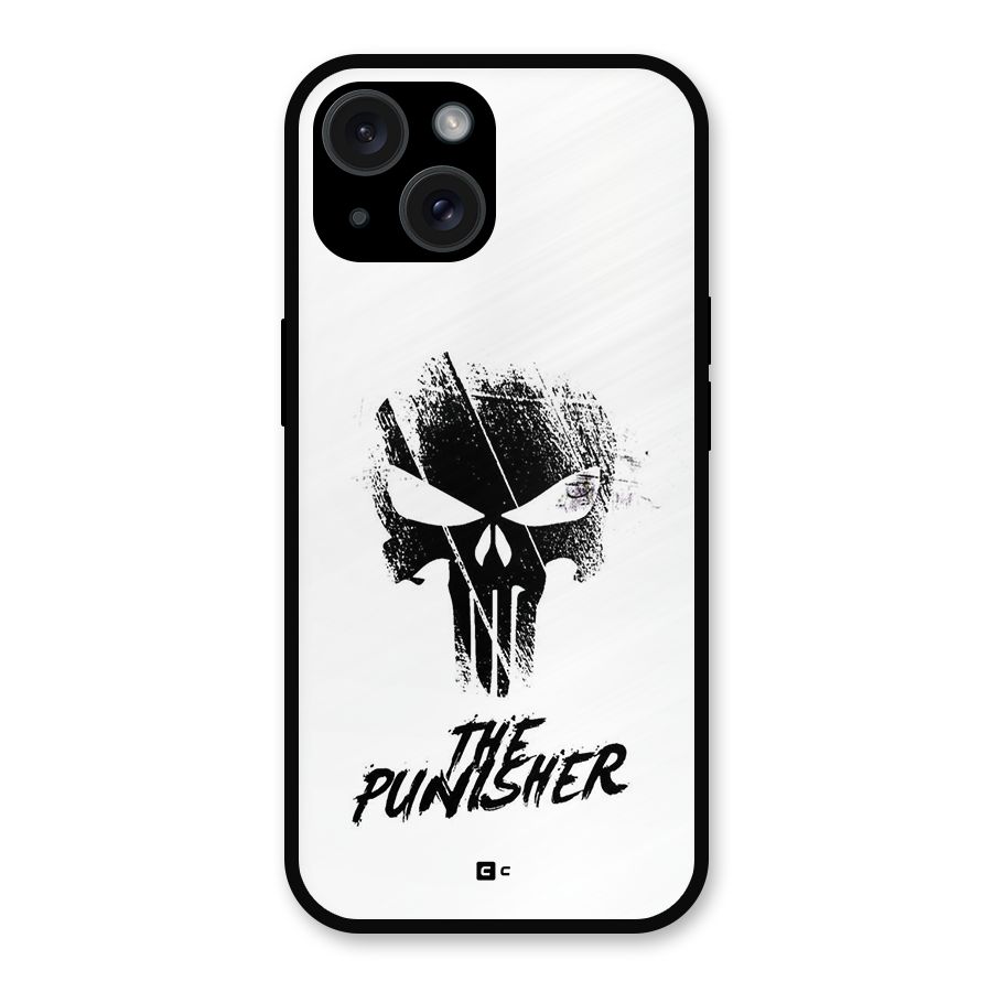 The Punisher Metal Back Case for iPhone 15