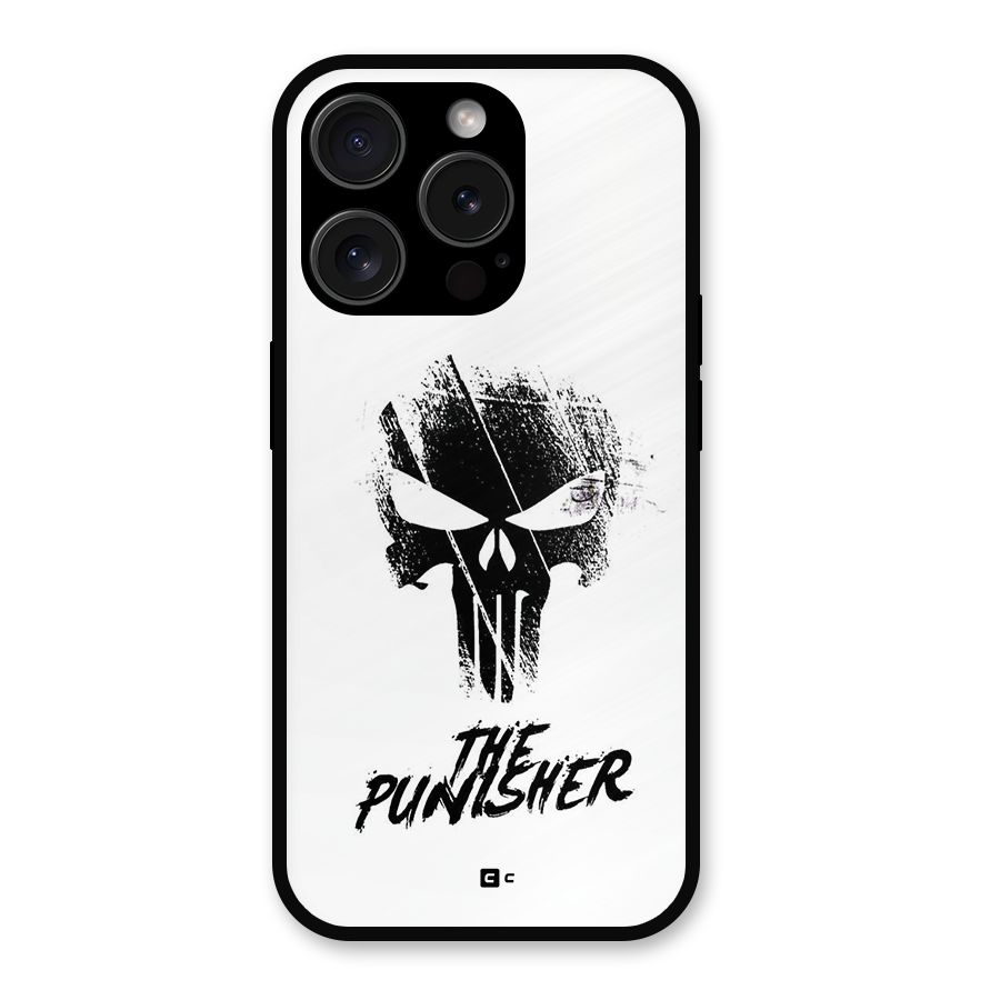 The Punisher Metal Back Case for iPhone 15 Pro