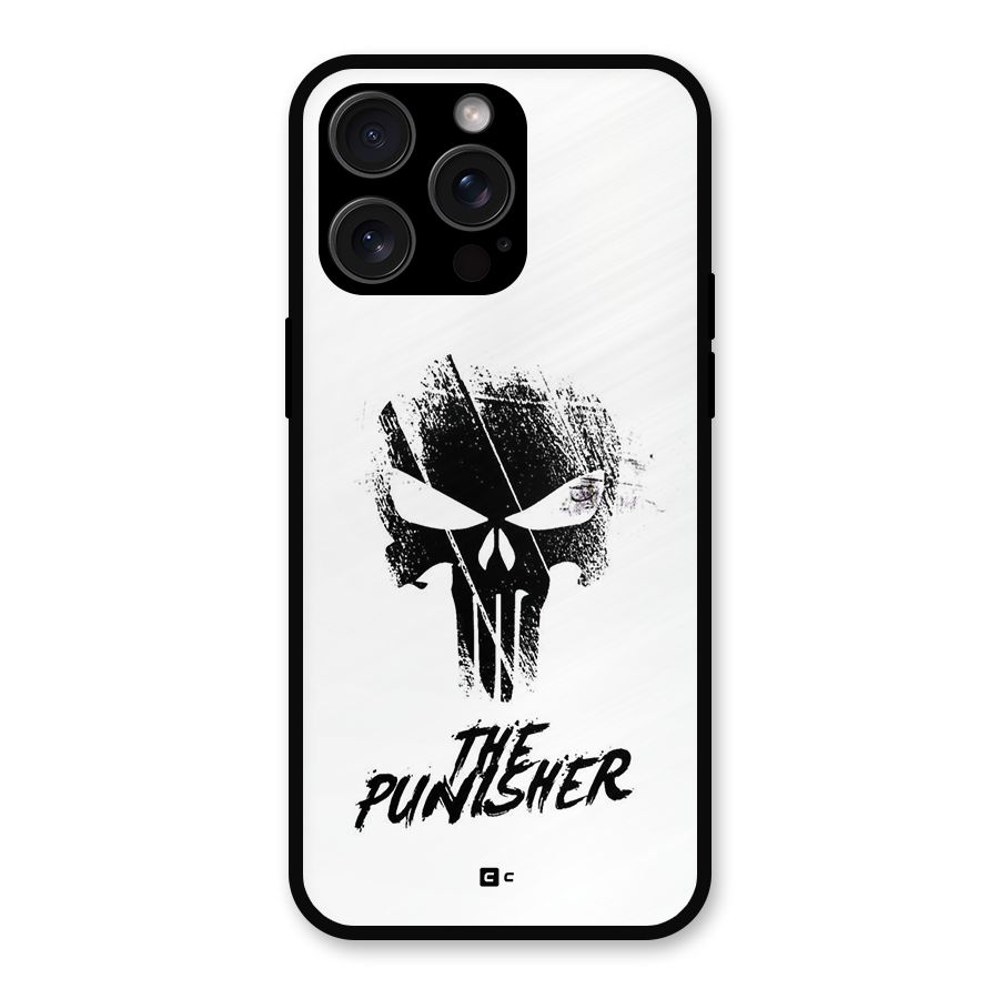 The Punisher Metal Back Case for iPhone 15 Pro Max
