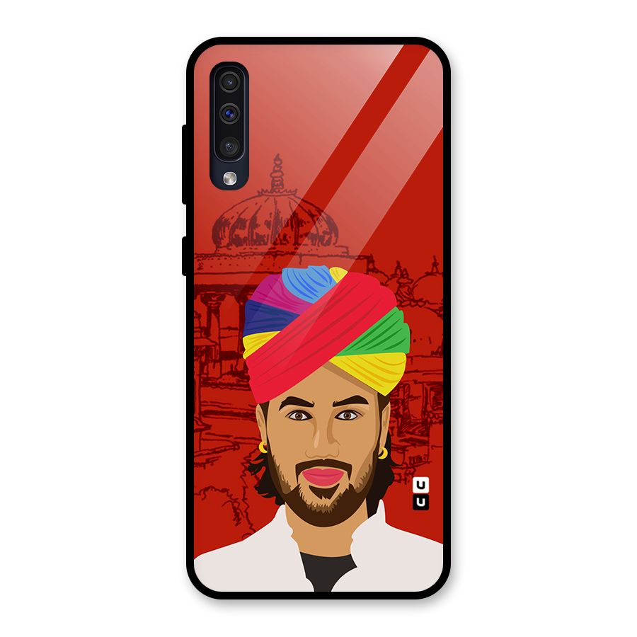 The Rajasthani Chokro Glass Back Case for Galaxy A50