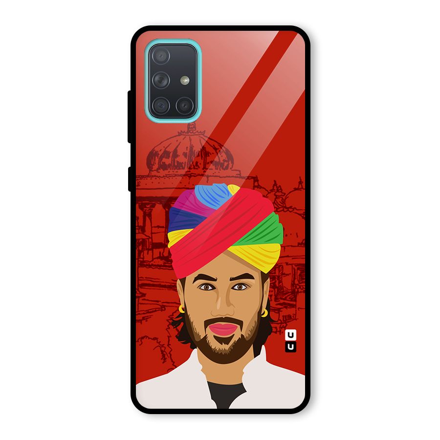 The Rajasthani Chokro Glass Back Case for Galaxy A71