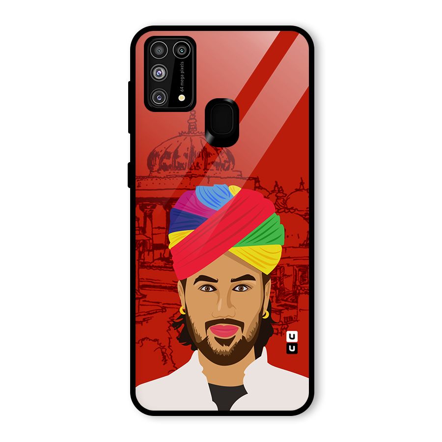 The Rajasthani Chokro Glass Back Case for Galaxy M31