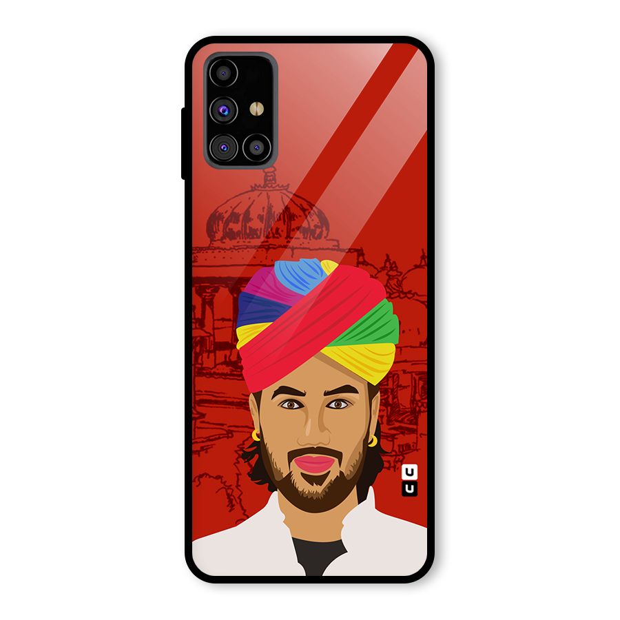 The Rajasthani Chokro Glass Back Case for Galaxy M31s