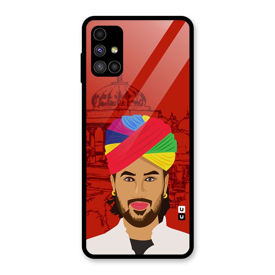 The Rajasthani Chokro Glass Back Case for Galaxy M51