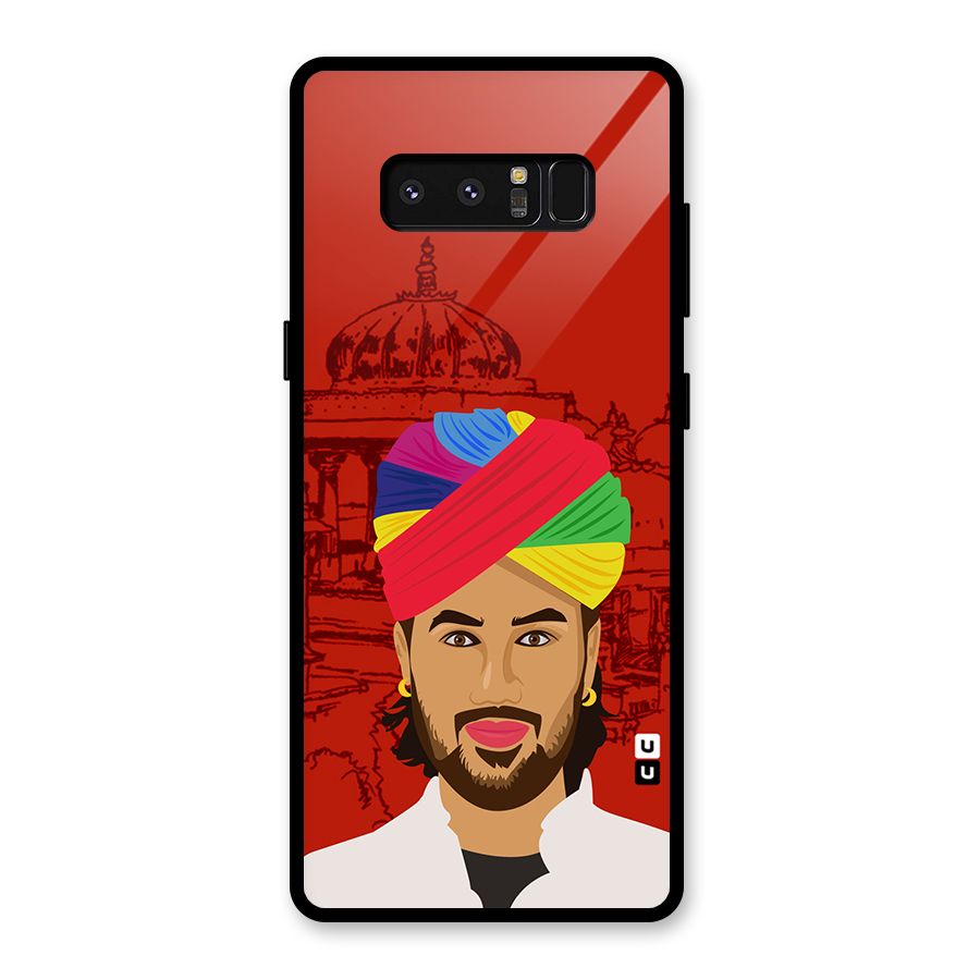 The Rajasthani Chokro Glass Back Case for Galaxy Note 8