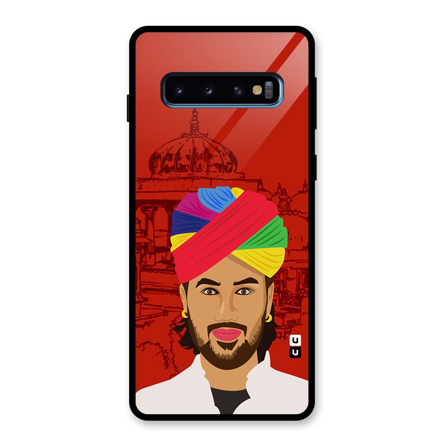 The Rajasthani Chokro Glass Back Case for Galaxy S10