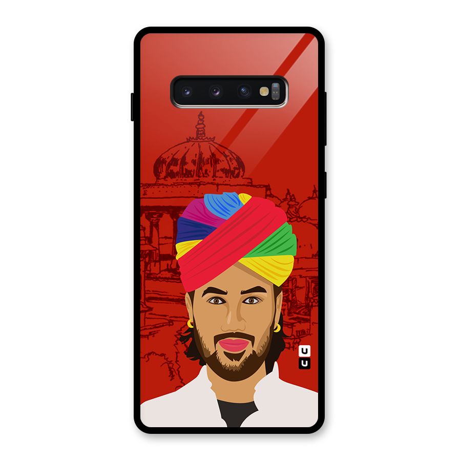The Rajasthani Chokro Glass Back Case for Galaxy S10 Plus