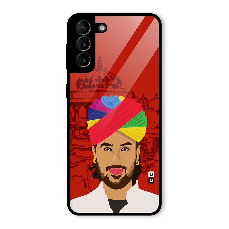 The Rajasthani Chokro Glass Back Case for Galaxy S21 Plus