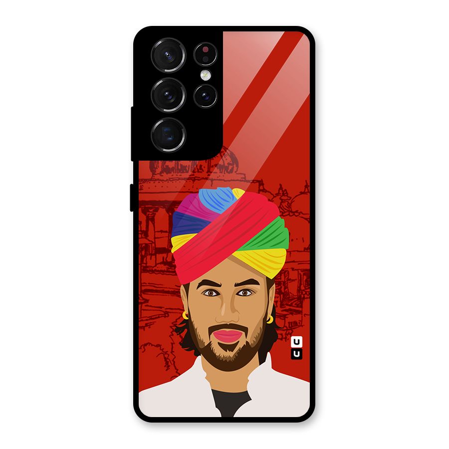 The Rajasthani Chokro Glass Back Case for Galaxy S21 Ultra 5G
