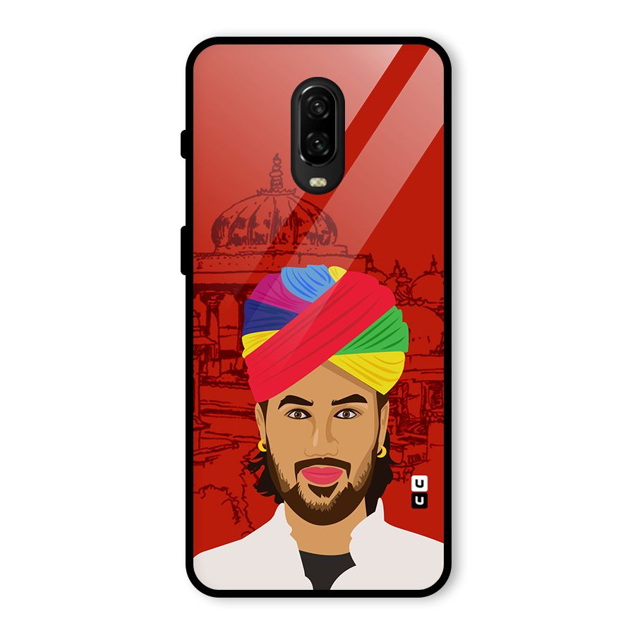 The Rajasthani Chokro Glass Back Case for OnePlus 6T