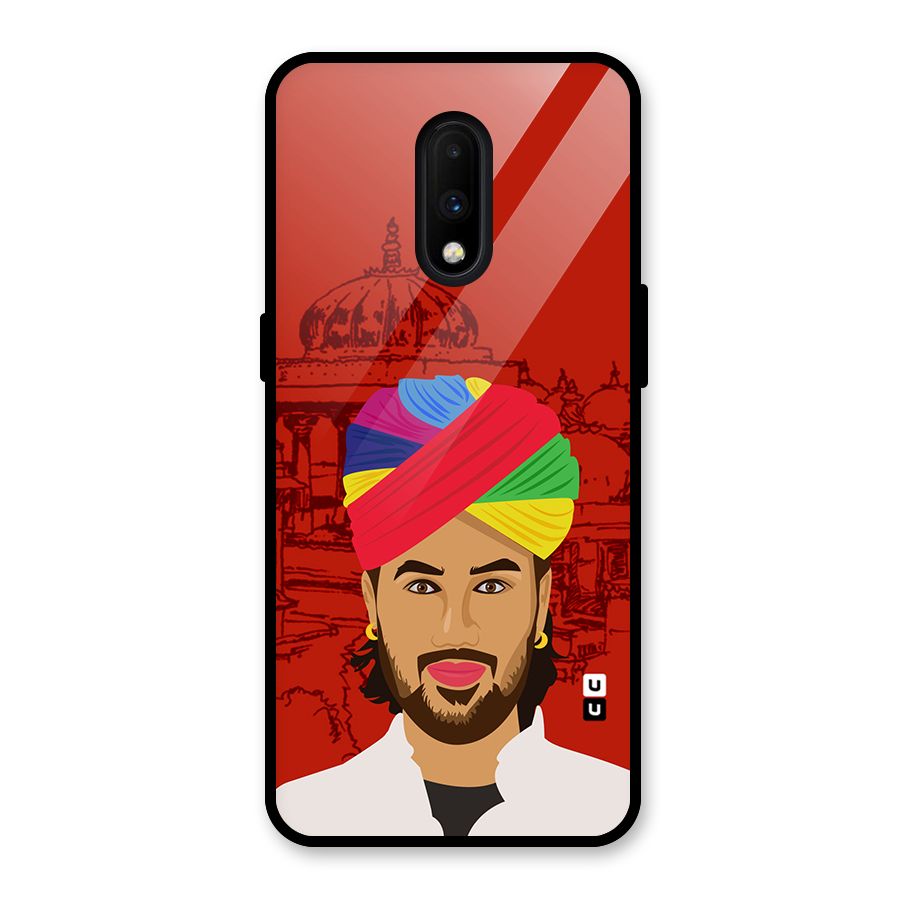 The Rajasthani Chokro Glass Back Case for OnePlus 7