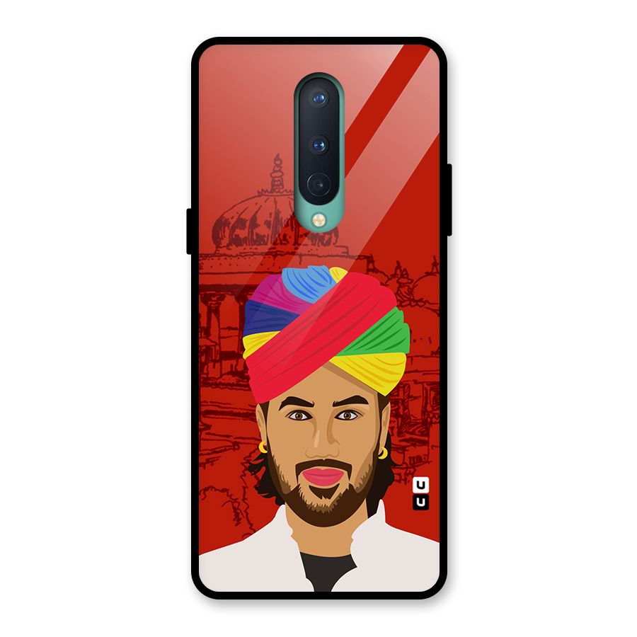 The Rajasthani Chokro Glass Back Case for OnePlus 8