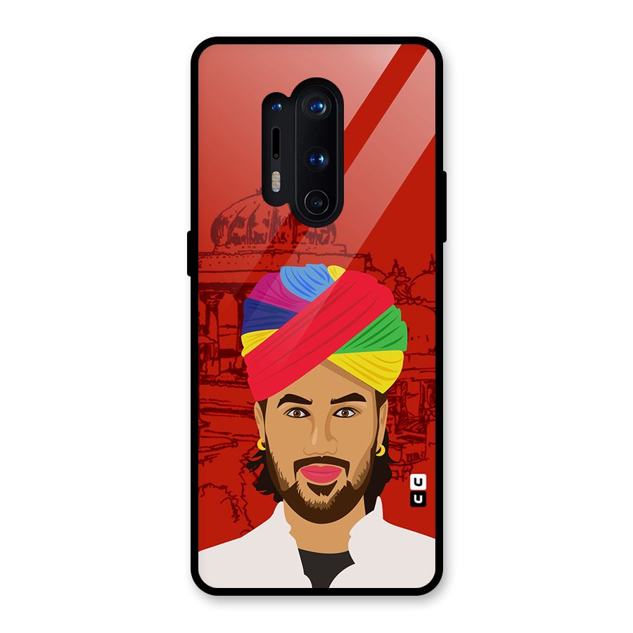 The Rajasthani Chokro Glass Back Case for OnePlus 8 Pro