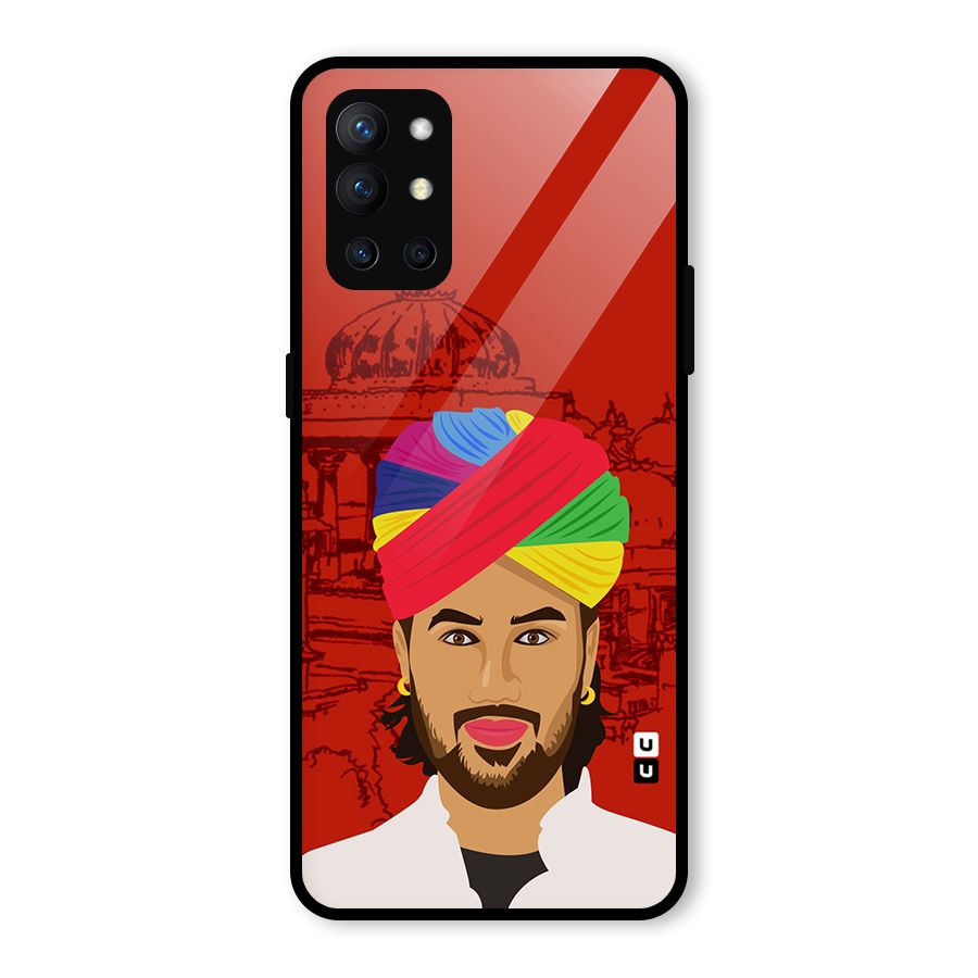 The Rajasthani Chokro Glass Back Case for OnePlus 9R