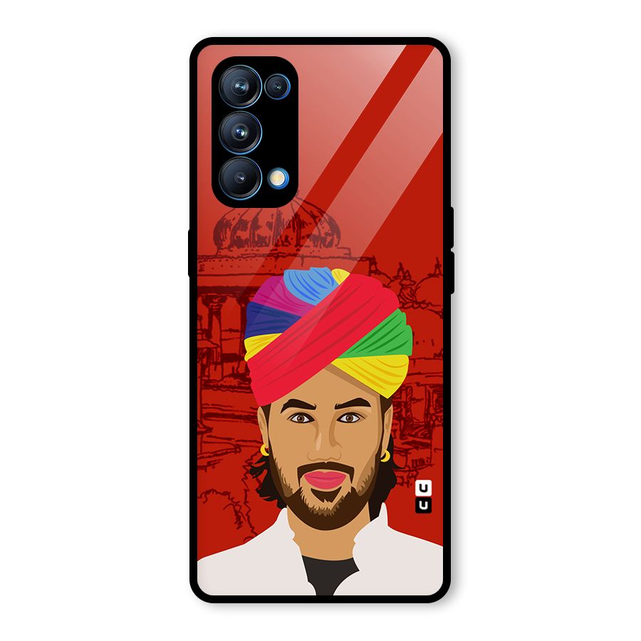 The Rajasthani Chokro Glass Back Case for Oppo Reno5 Pro 5G