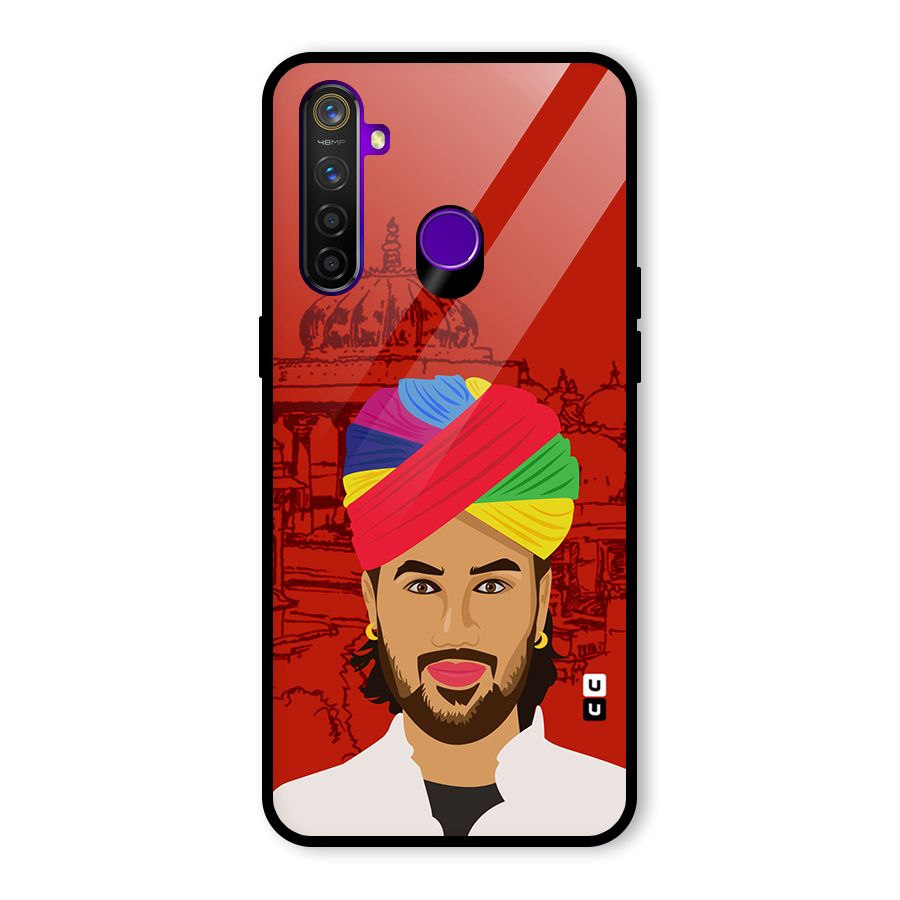 The Rajasthani Chokro Glass Back Case for Realme 5 Pro