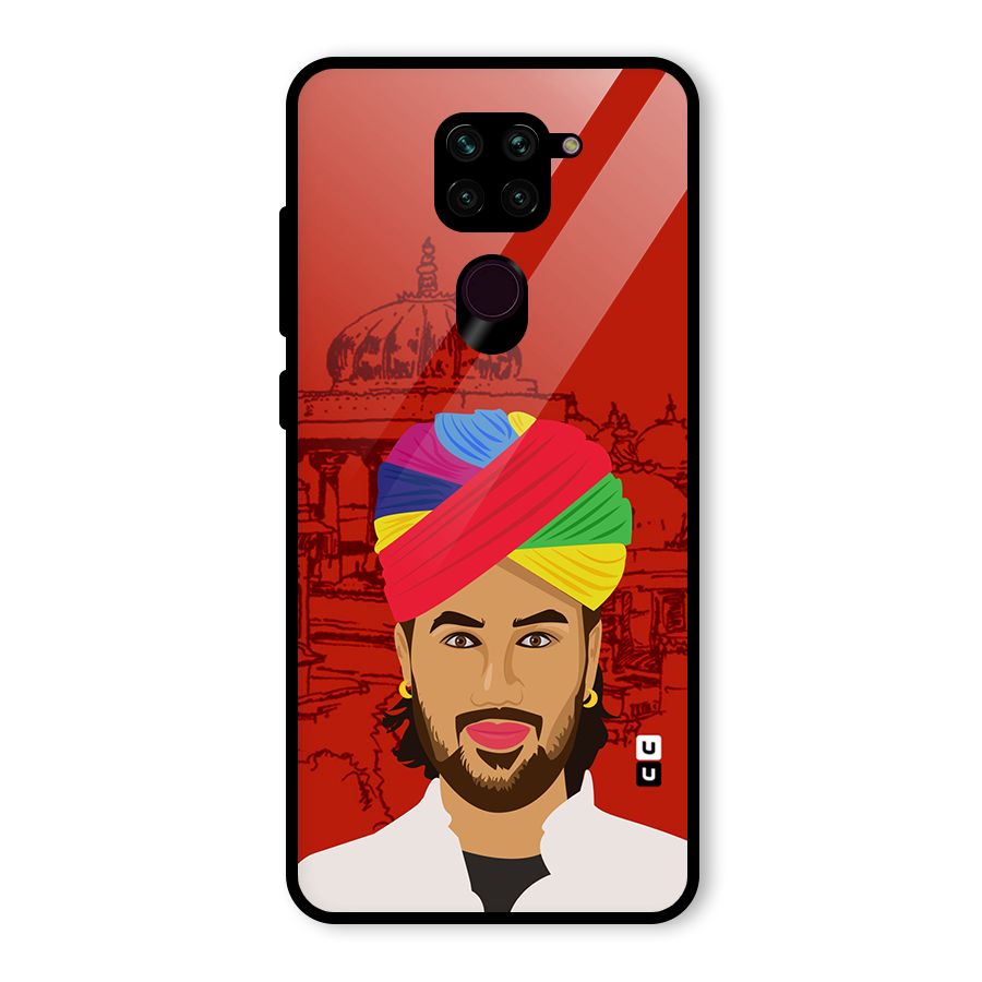 The Rajasthani Chokro Glass Back Case for Redmi Note 9
